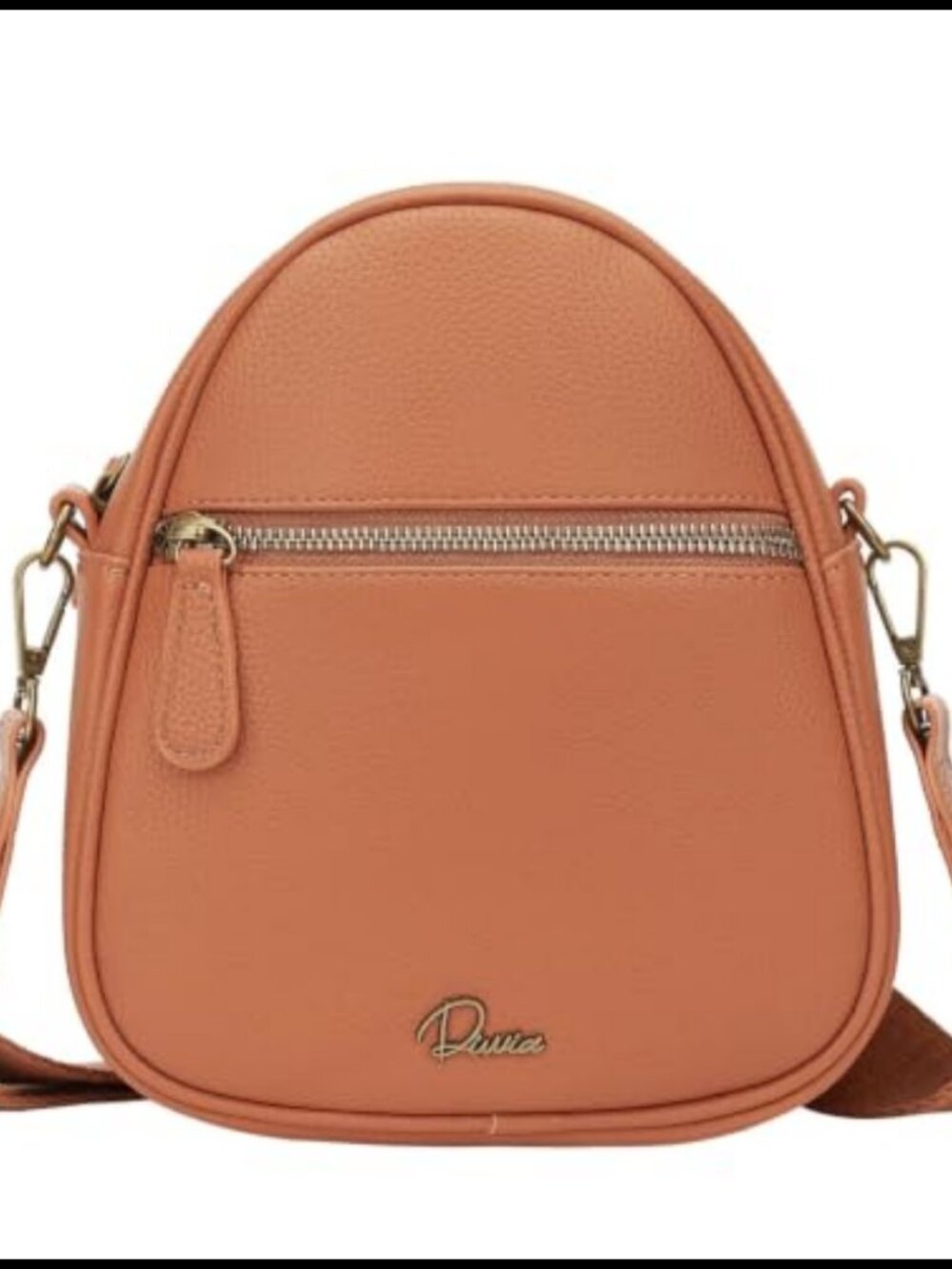 Vegan Leather Crossbody Bag Small Purse Adjustable Strap